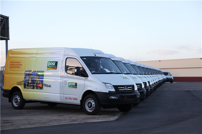 悟空体育大通260台V80交付爱尔兰国家邮政